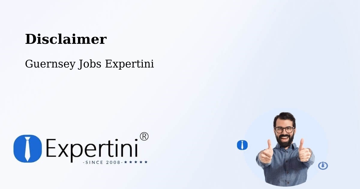 Disclaimer – Longstore - Guernsey Jobs Expertini